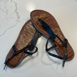 Classic Black Leather Sandal